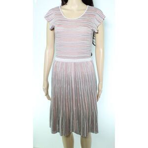 EMPORIO ARMANI Womens Gray Knee Length Wear To Work Fit + Flare Dress 40